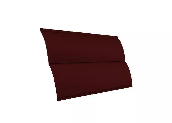 Металлический сайдинг Grand Line Блок-хаус Новый Satin 0,5 мм RAL 3009 Оксидно-красный купить в краснодаре
