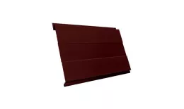 Металлический сайдинг Grand Line Вертикаль Проф GreenCoat Pural Matt RAL 3009 Оксидно-красный. Артикул: GrandLine-MS685