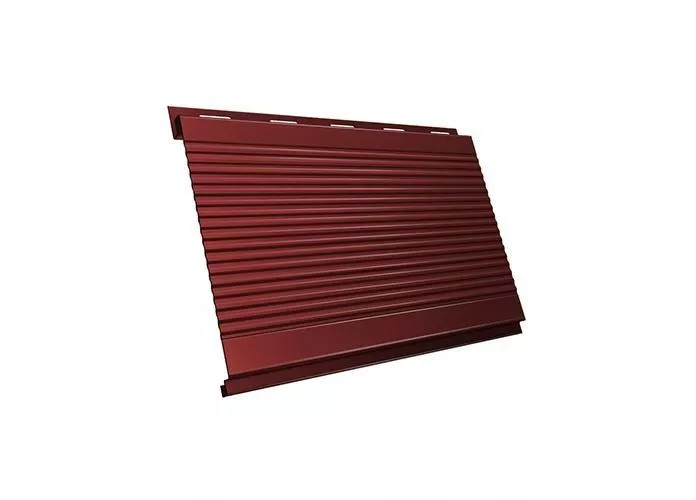 Металлический сайдинг Grand Line Вертикаль Гофр PE 0,45 мм RAL 3009 Оксидно-красный купить в краснодаре