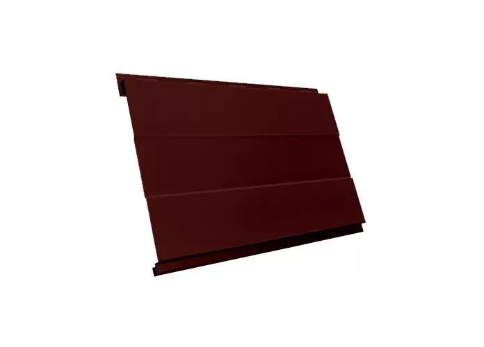 Металлический сайдинг Grand Line Вертикаль Проф GreenCoat Pural Matt RAL 3009 Оксидно-красный купить в краснодаре