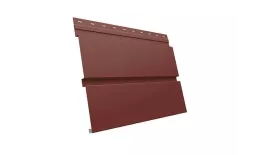 Металлический сайдинг Grand Line Квадро Брус Satin 0,5 мм RAL 3009 Оксидно-красный. Цена: 868 руб. Артикул: GrandLine-MS899