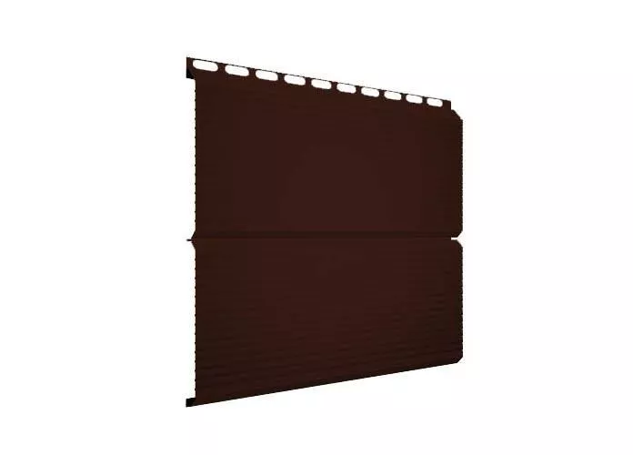 Металлический сайдинг Grand Line ЭкоБрус Гофр Satin 0,5 мм RAL 3009 Оксидно-красный купить в краснодаре