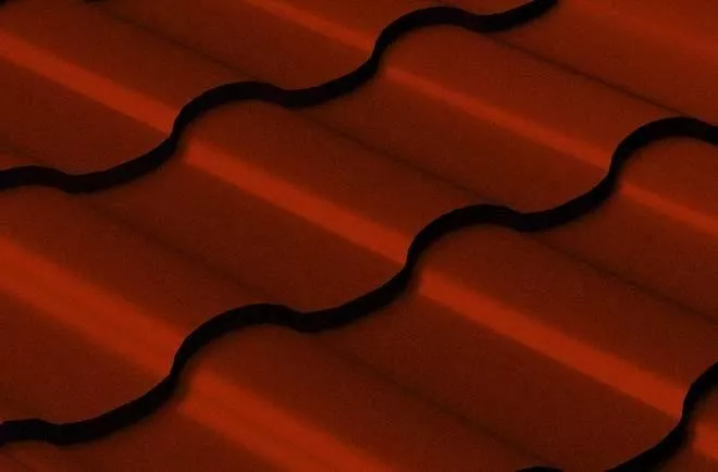 Металлочерепица Grand Line Кредо (Kredo) 0.5 Satin RAL 3011 коричнево-красный купить в краснодаре