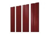 Штакетник Grand Line Twin 0,45 PE RAL 3011 Коричнево-красный – Купить оптом и в розницу