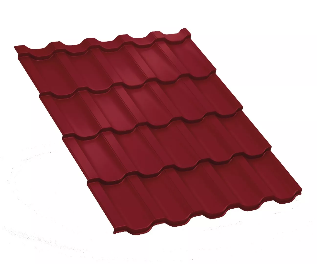 Металлочерепица Трамонтана-X NormanMP 0.5 мм RAL 3011 Коричнево-красный купить в краснодаре