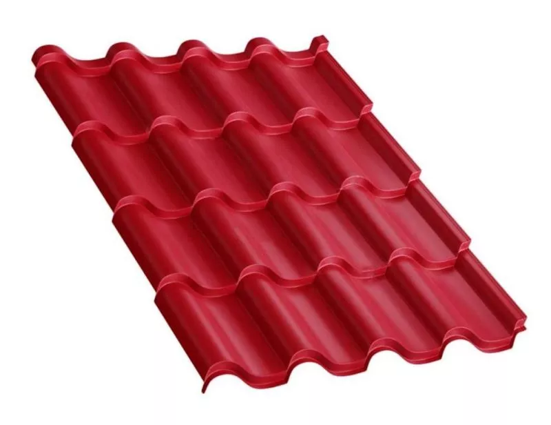 Металлочерепица Монтерроса-XL PURMAN 0.5 мм RAL 3011 Коричнево-красный купить в краснодаре