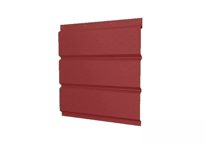 Софит металл GL с перфорацией Satin 0,5 мм RAL 3011 коричнево-красный купить в краснодаре