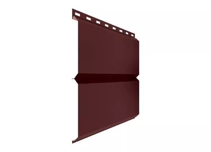 Металлический сайдинг Металл Профиль Lбрус PE 0,45 мм RAL 3011 Коричнево-красный купить в краснодаре