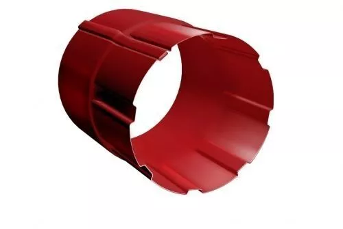 Соединитель трубы Grand Line 125/90 мм RAL 3011 Коричнево-красный купить в краснодаре