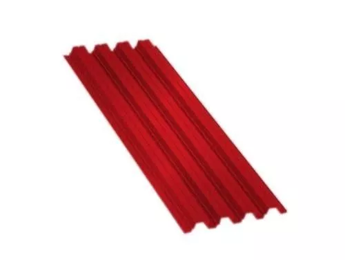 Профнастил Н75 A Полиэстер 0,7 мм RAL 3020 Красный насыщенный купить в краснодаре