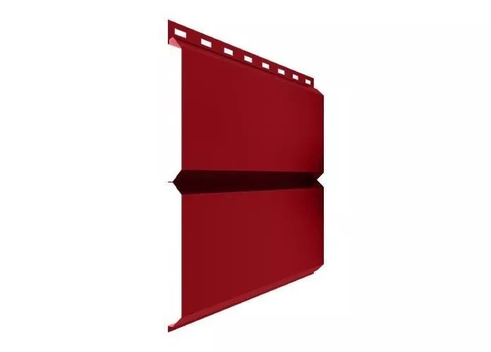 Металлический сайдинг Металл Профиль Lбрус NormanMP 0,5 мм RAL 3020 Красный насыщенный купить в краснодаре