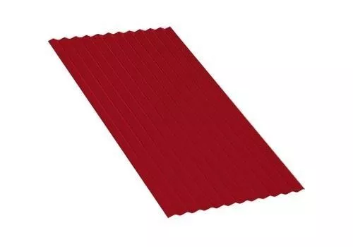 Профнастил МП18 A NormanMP 0,5 мм RAL 3020 Красный насыщенный купить в краснодаре