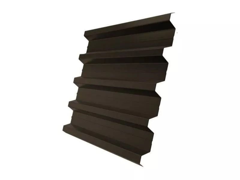 Профнастил Grand Line Н60 R Satin Matt 0,5 мм RAL 8019 Темно-коричневый купить в краснодаре