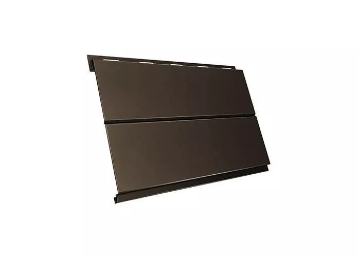 Металлический сайдинг Grand Line Вертикаль Line GreenCoat Pural RAL 8019 купить в краснодаре