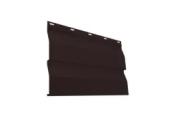 Металлический сайдинг Металл Профиль Корабельная доска PURMAN 0,5 мм RR 32 Темно-коричневый – Купить оптом и в розницу