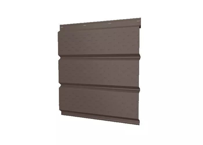 Софит металл GL с перфорацией Rooftop Matte Стальной бархат 0,5 мм RR 32 темно-коричневый купить в краснодаре
