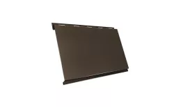 Металлический сайдинг Grand Line Вертикаль Классик GreenCoat Pural Matt RAL 8019 Темно-коричневый. Артикул: GrandLine-MS284