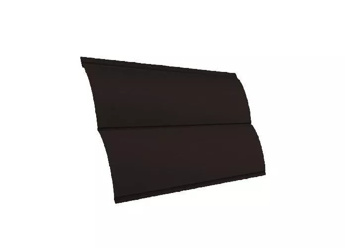 Металлический сайдинг Grand Line Блок-хаус Новый PurPro Matt 0,5 мм RAL 8019 купить в краснодаре