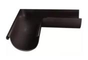 Угол желоба внешний 90° Optima Grand Line 125 мм RR 32 Темно-коричневый – Купить оптом и в розницу