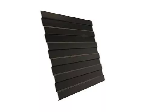 Профнастил Grand Line С8 A Satin 0,5 мм RAL 8019 Темно-коричневый купить в краснодаре
