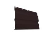 Металлический сайдинг Металл Профиль Корабельная доска PE 0,45 мм RR 32 Темно-коричневый – Купить оптом и в розницу