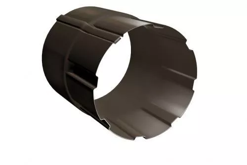 Соединитель трубы Grand Line 125/90 мм RR 32 Темно-коричневый купить в краснодаре