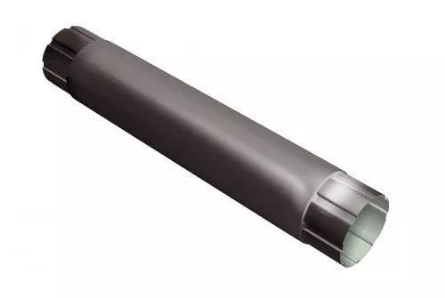 Труба круглая соединительная Optima Grand Line 90 мм 1 м RR 32 Темно-коричневый купить в краснодаре