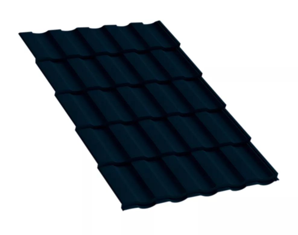 Металлочерепица Монтекристо-M PURETAN 0.5 мм RR 35 Синий купить в краснодаре