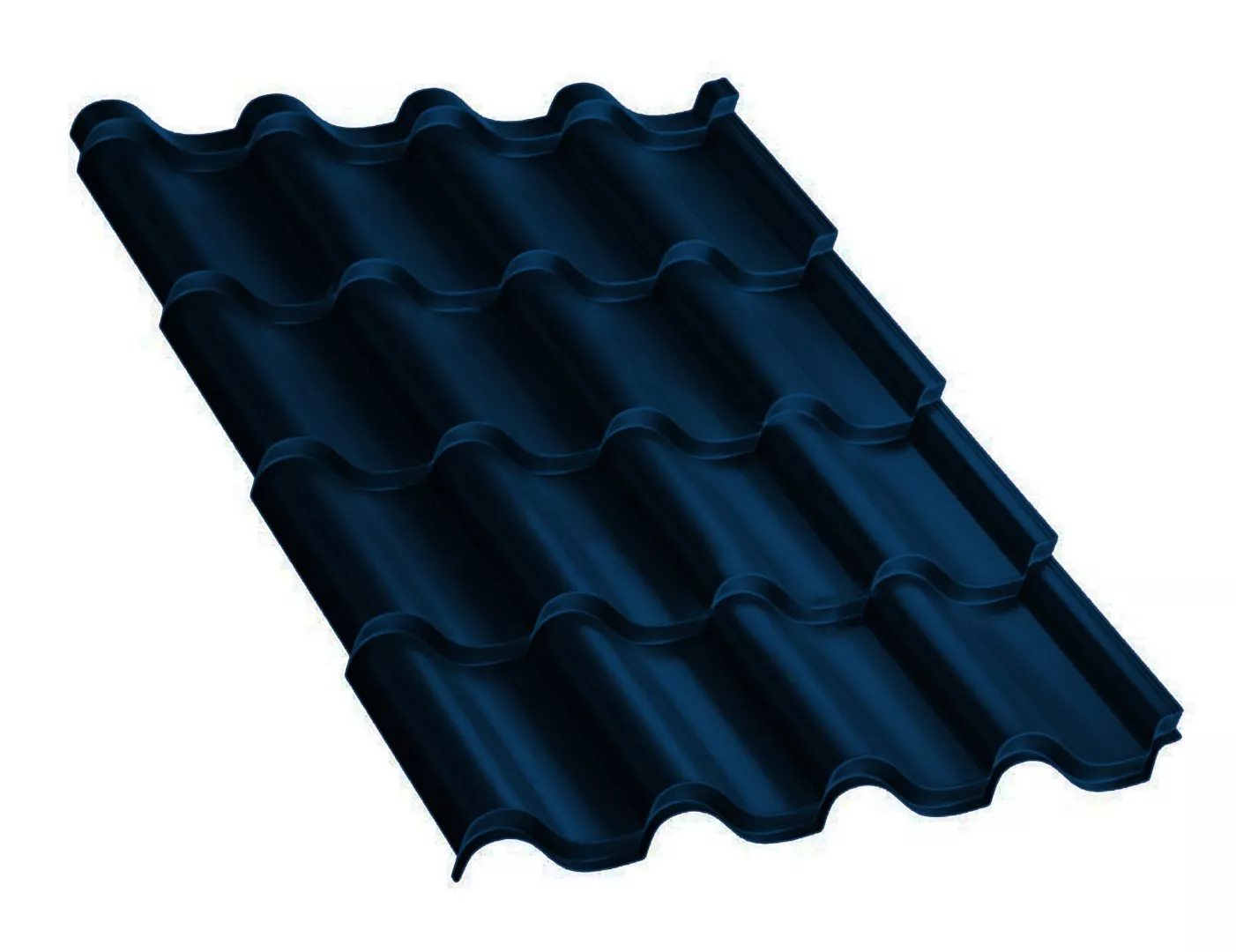 Металлочерепица Монтерроса-X PURETAN 0.5 мм RR 35 Синий купить в краснодаре