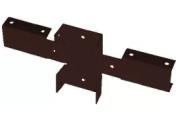 Кронштейн 50Х50 универсальный. RAL 8017 Коричневый – Купить оптом и в розницу