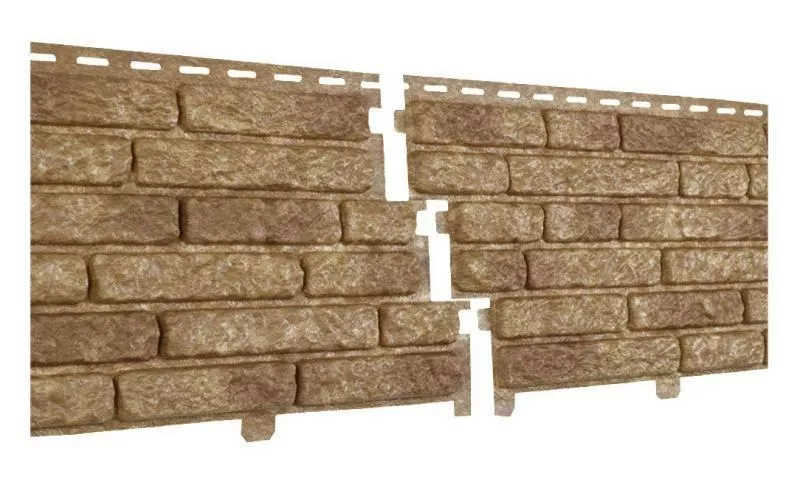 Фасадные панели Ю-Пласт Стоун Хаус Кварцит Коричневый купить в краснодаре