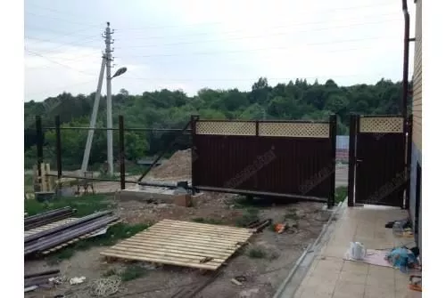 Калитка Estet Plus 2,0х1 RAL 8017/1014 GL купить в краснодаре