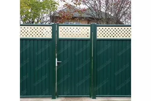 Калитка Estet Plus 2,0х1 RAL 6005/1014 GL купить в краснодаре