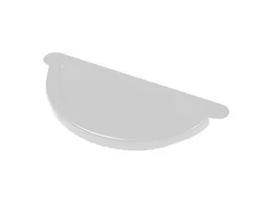 Заглушка желоба D125. МП GS-lite RAL 9003 Белый купить в краснодаре