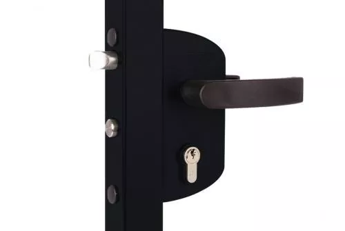 Замок LAKZ 6060 P1L корпус из полиамида с ручками из полимиада, черный RAL 9005 GL купить в краснодаре