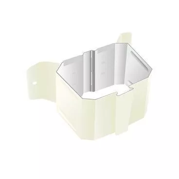 Держатель трубы на дерево 76х102 Металл Профиль Бюджет. PE RAL 9003 Белый купить в краснодаре