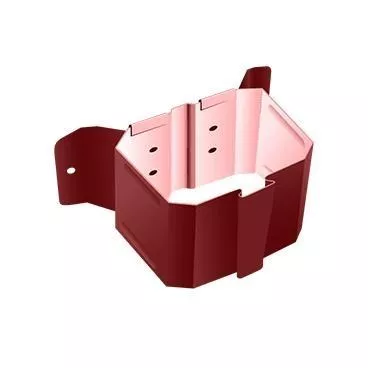 Держатель трубы на дерево 76х102 Металл Профиль Бюджет. PE RAL 3011 Коричнево-красный купить в краснодаре