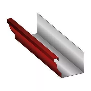 Желоб водосточный 120х86х3000 Металл Профиль. Бюджет.  RAL 3005 Красное вино купить в краснодаре