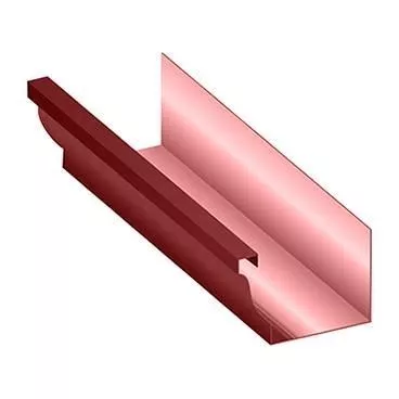 Желоб водосточный 120х86х3000 Металл Профиль. Бюджет. RAL 3011 Коричнево-красный купить в краснодаре