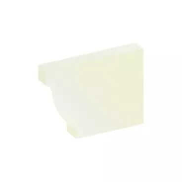 Заглушка желоба правая 120 мм. Металл Профиль Бюджет PE RAL 9003 Белый купить в краснодаре