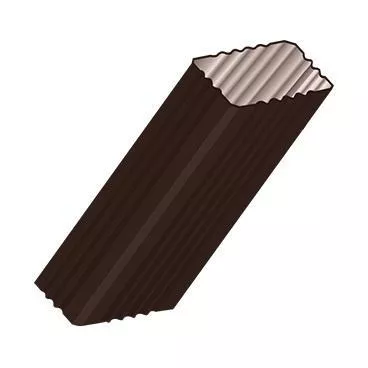 Труба водосточная 76х102х3000, Металл Профиль. Бюджет. PE RR 32 Темно-коричневый купить в краснодаре