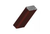 Труба водосточная 76х102х3000, Металл Профиль. Бюджет. PE RAL 3005 Красное вино – Купить оптом и в розницу
