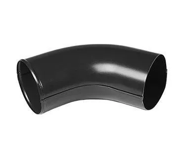 Колено трубы сливное 60° Металл Профиль Престиж D100 RAL 9005 Черный темный купить в краснодаре