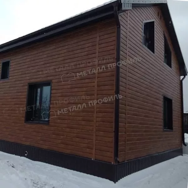 Сайдинг МЕТАЛЛ ПРОФИЛЬ Lбрус-XL-14х335 (ECOSTEEL_MA-01-МореныйДуб-0.5) купить в краснодаре