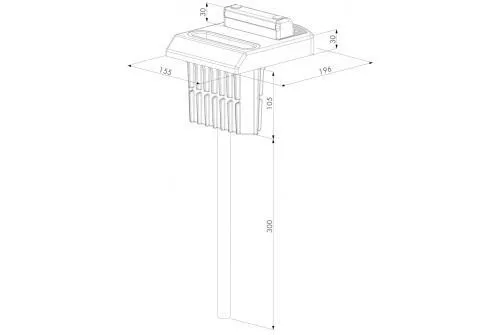 Фиксатор ригеля створок ворот OGS GL купить в краснодаре