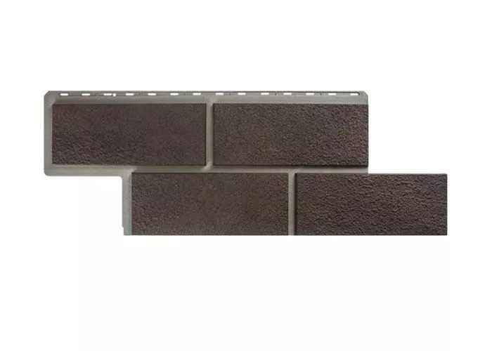 Фасадные панели Альта-Профиль Камень Неаполитанский Коричневый купить в краснодаре