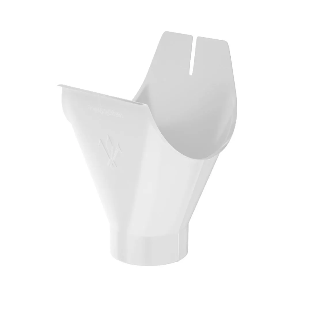 Воронка желоба 125/90. AQUASYSTEM КОМФОРТ. RR20 Мраморно-белый купить в краснодаре