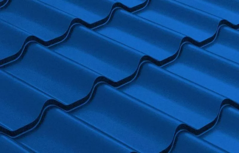 Металлочерепица Grand Line Модерн (Modern) 0,45 Полиэстер RAL 5002 ультрамариново-синий купить в краснодаре