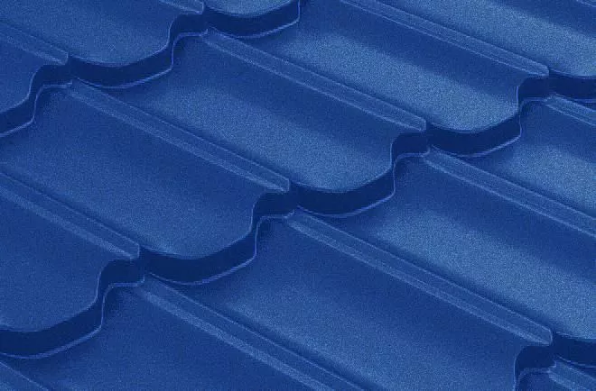 Металлочерепица Grand Line Квинта плюс 3D (Kvinta Plus 3D) 0,45 Полиэстер RAL 5002 ультрамариново-синий купить в краснодаре