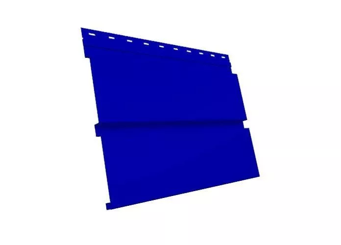 Металлический сайдинг Grand Line Квадро Брус PE 0,45 мм RAL 5002 Ультрамариново-синий купить в краснодаре